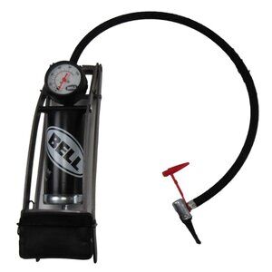 Bell Sports Foot Portable  Pumper With Gauge Black